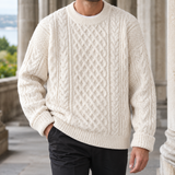 Wyatt Cable Knit Sweater - Off White