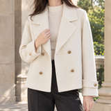 Portia-Faye Double-Breasted Jacket - Cream