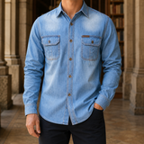 Edric Denim Shirt - Light Blue