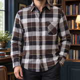 Knox Plaid Shirt - Coffee Grid