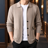 Emilio Collared Cardigan - Camel