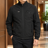 Hubert Stand Collar Jacket - Black