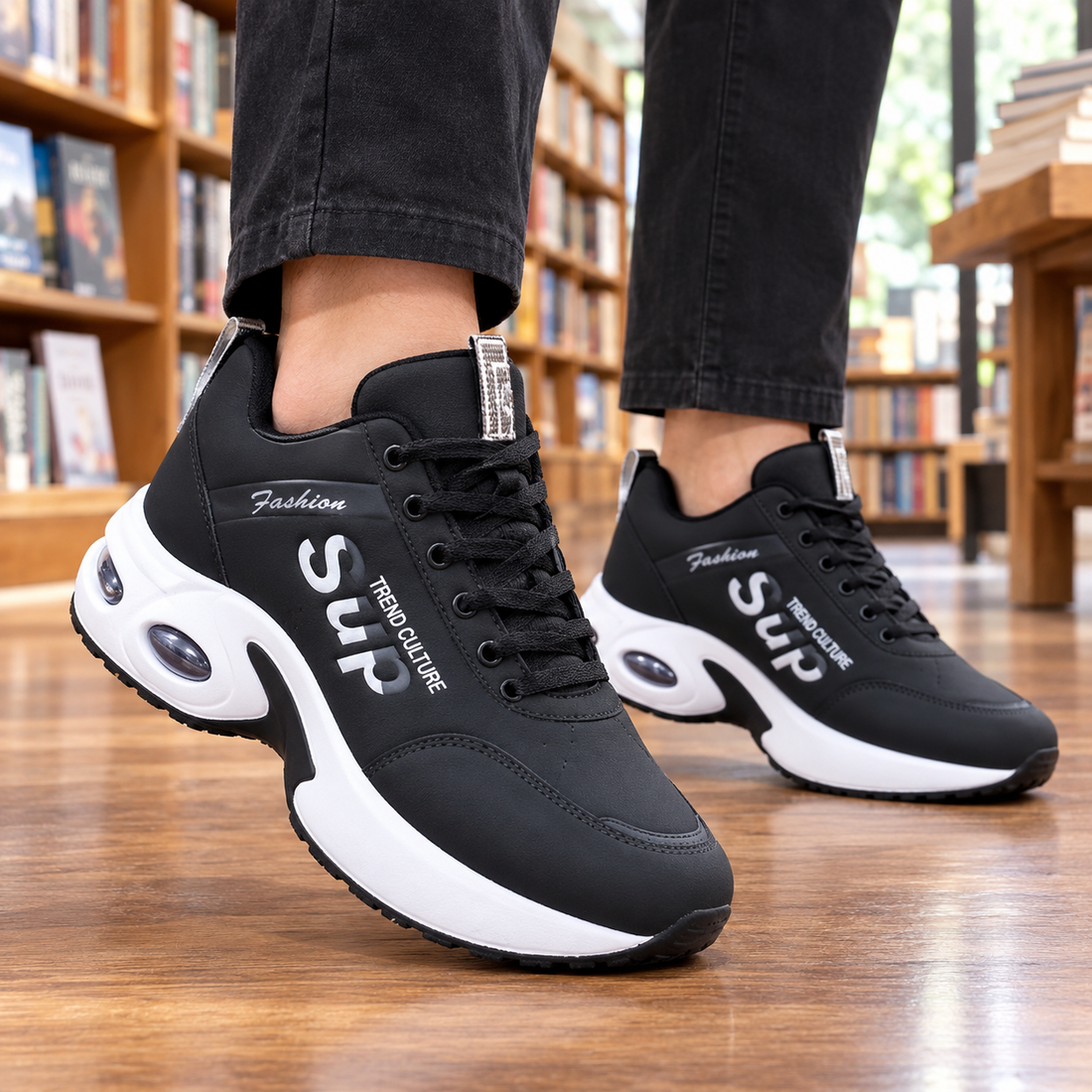 Zeno Platform Sneakers - Sp Leather Black
