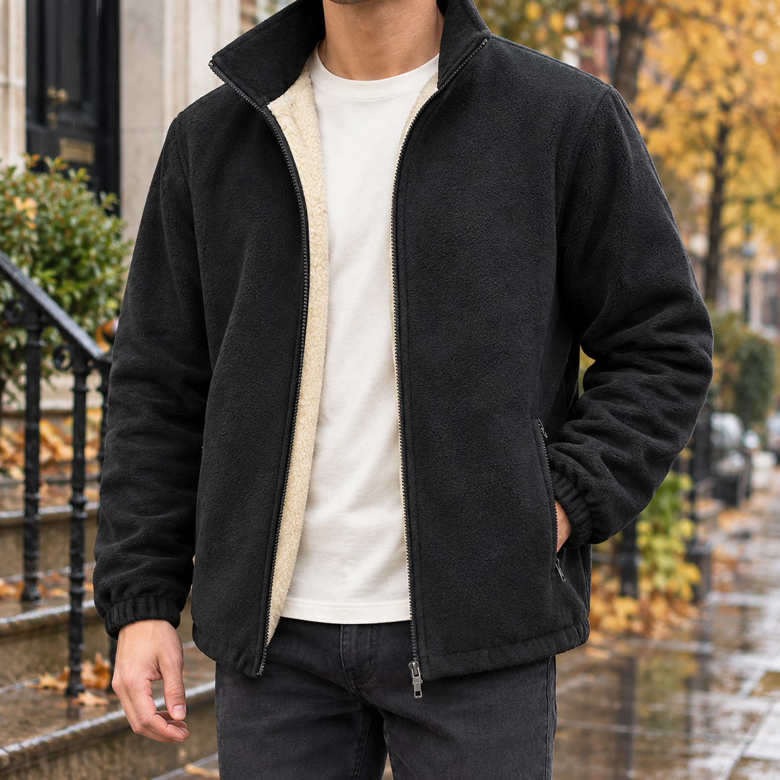 Florian Cashmere Jacket - Black