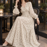 Joanna-Kate Floral Maxi Dress - Beige