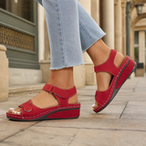 Pacelli Orthopedic Sandals - Red