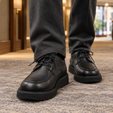 Loreto-Rimini Platform Derby Shoes - Black