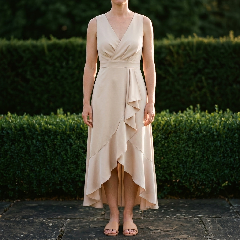 Willa Wrap Dress - Khaki