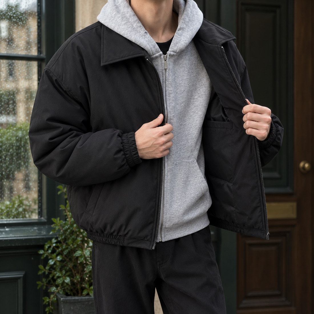 Hudson Padded Jacket - Black