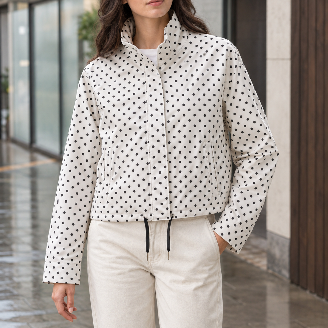 Rosemary-Jane Polka Dot Jacket - Off White