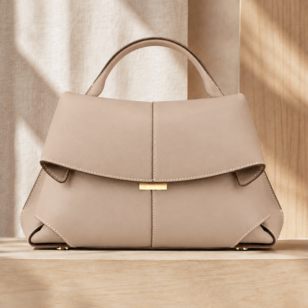 Matera Sculpted Handbag - Beige