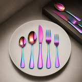 Florian Polished Flatware Set - Rainbow