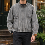 Blake Washed Denim Jacket - Gray
