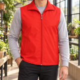 Wyatt Zip Utility Vest - Red
