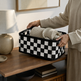 Benedict Woven Storage Basket - Styled Room Scene