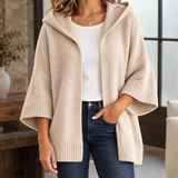 Valerie-Jane Hooded Cardigan - Beige