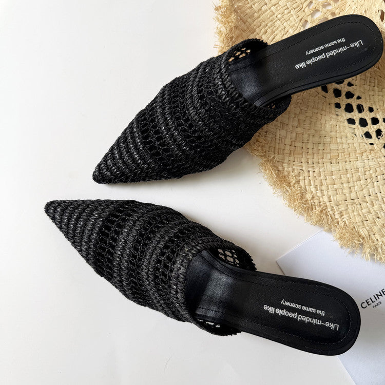 Falcone Woven Mules