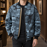 Finley Camouflage Bomber Jacket - Desert Gray