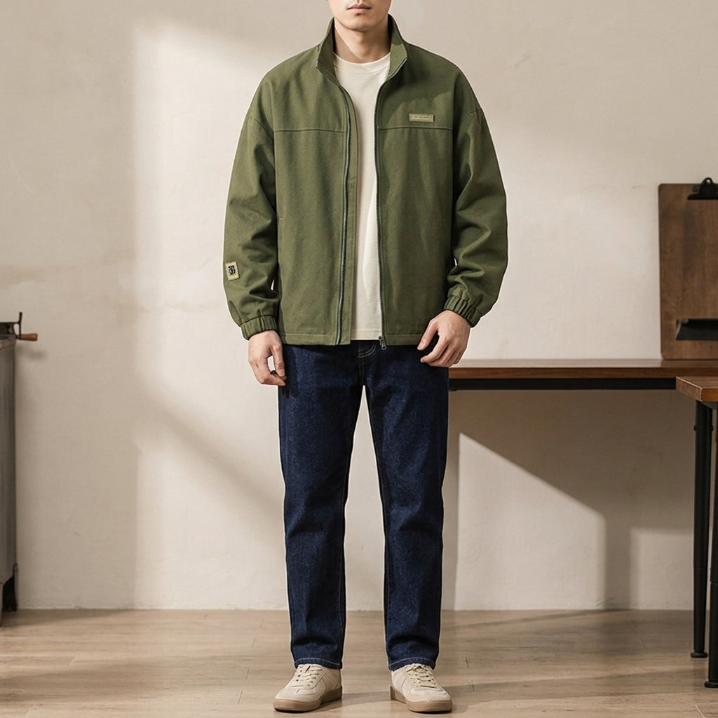 Knox Zip Jacket - Army Green