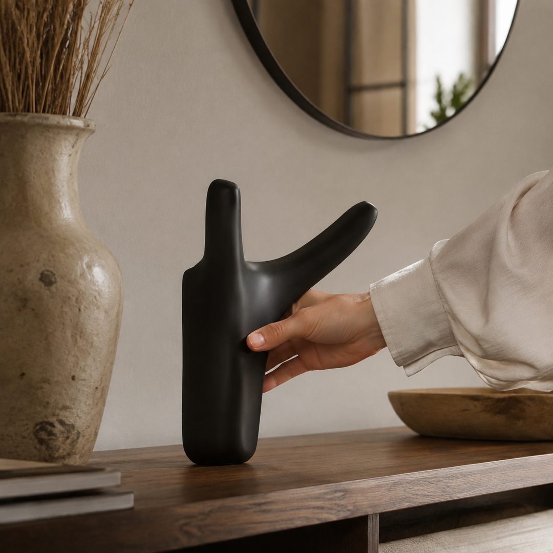 Maximus Sculptural Wall Hook - Styled Room Scene
