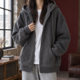 Lola-Hope Oversized Hoodie - Dark Gray
