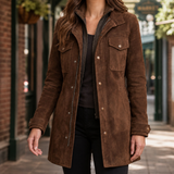Rosalie-Claire Suede Jacket - Brown