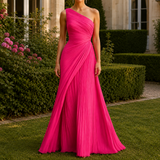 Leonie-Mae One-Shoulder Dress - Pink