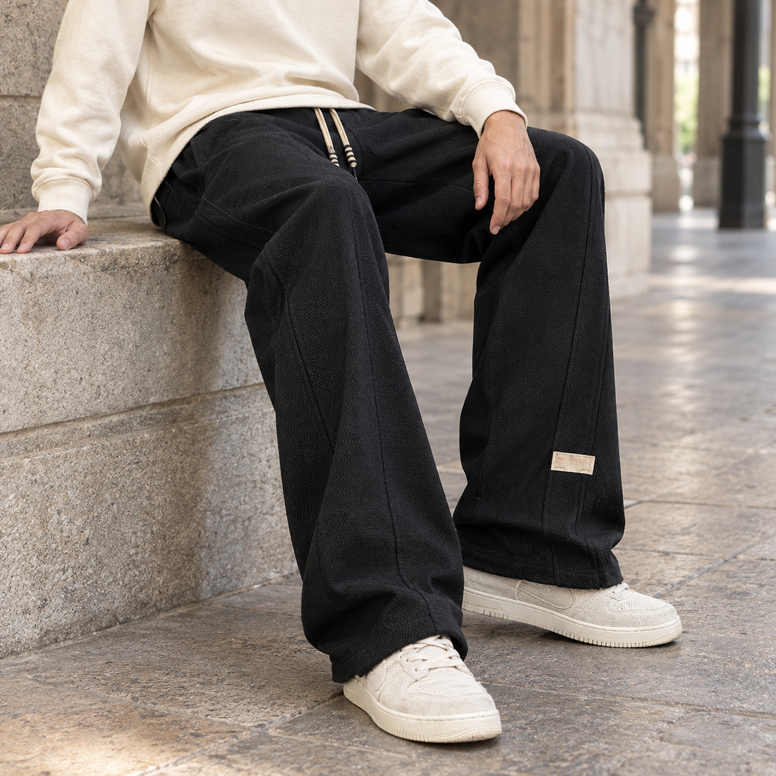 Carter Wide Leg Pants - Black