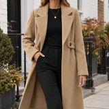 Brigitta-June Longline Coat - Camel