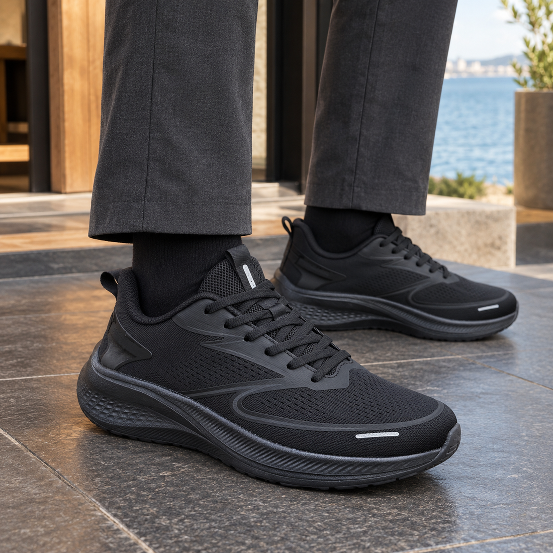 Rapallo Mesh Sneakers - Black (Standard)