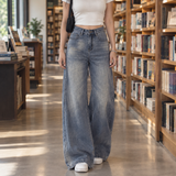 Verity-Rae Wide Leg Jeans - Blue