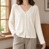 Hyacinth Button Front Jacket - Soft White
