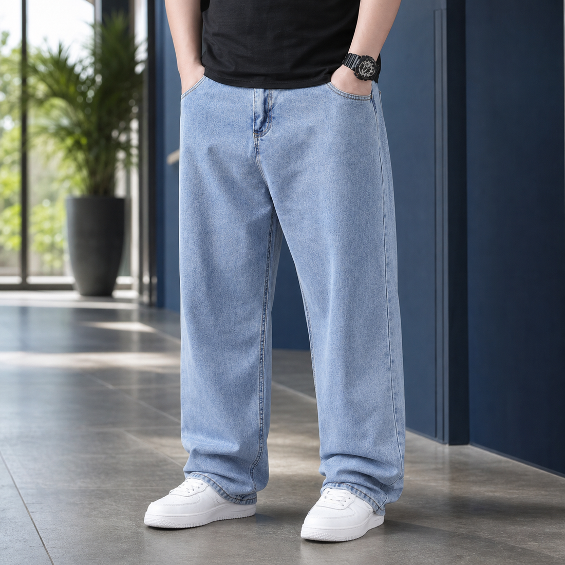 Mason Relaxed Jeans - Denim Light Blue