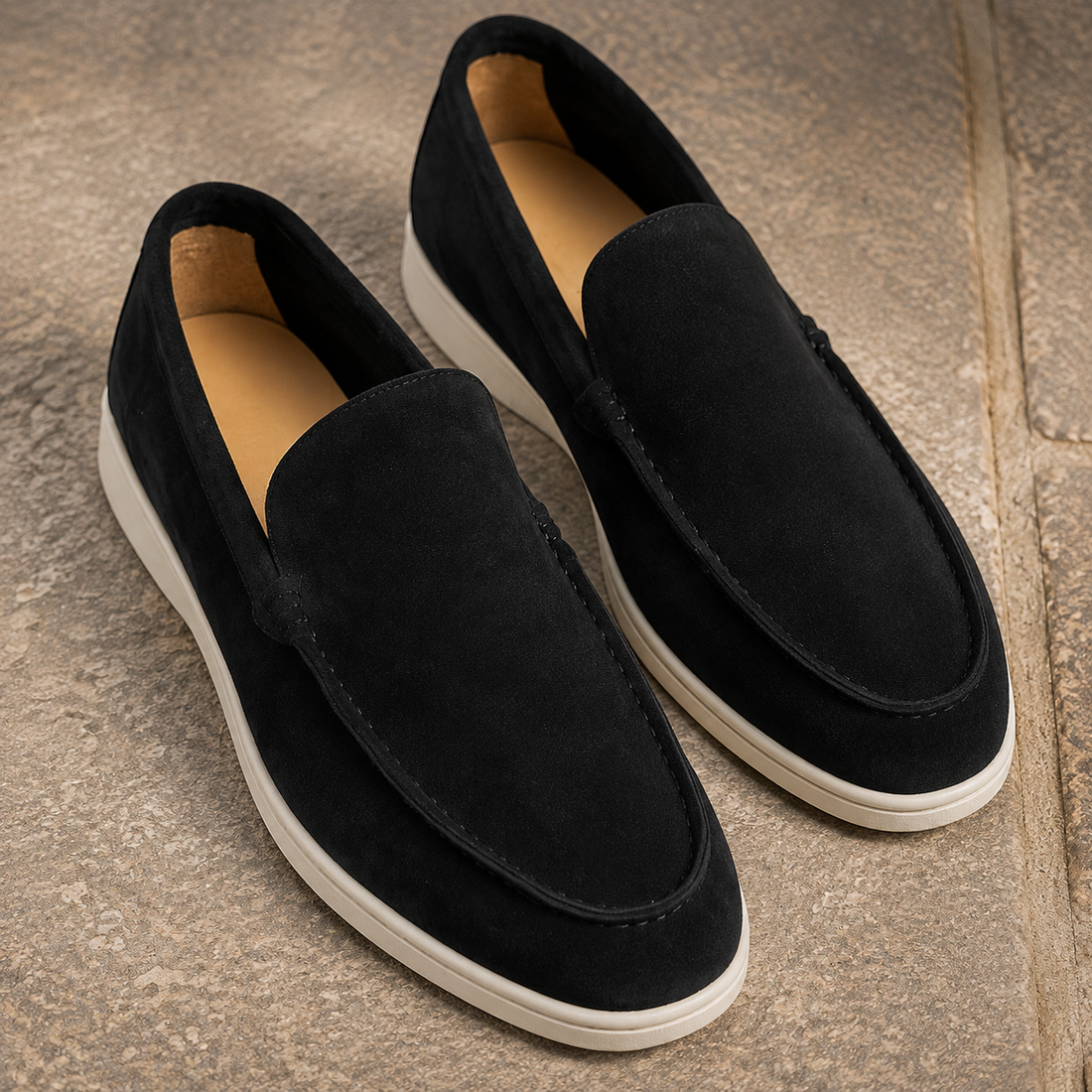 Vercelli Slip-On Loafers - Black