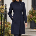 Navy Blue Silk Scarf