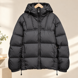 Romano Hooded Puffer Jacket - Black