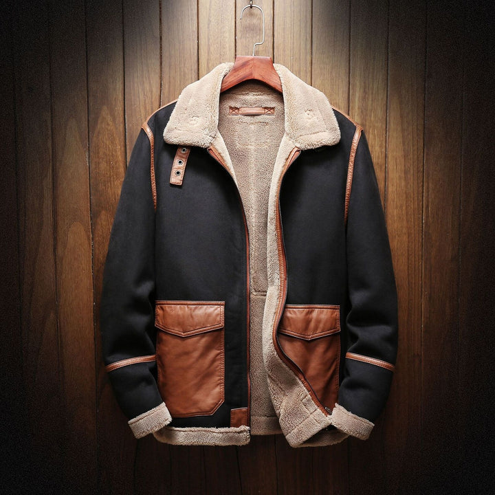 Viceroy Lined Jacket - Black and Brown