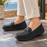 Campana-Verona Buckle Loafers - Black