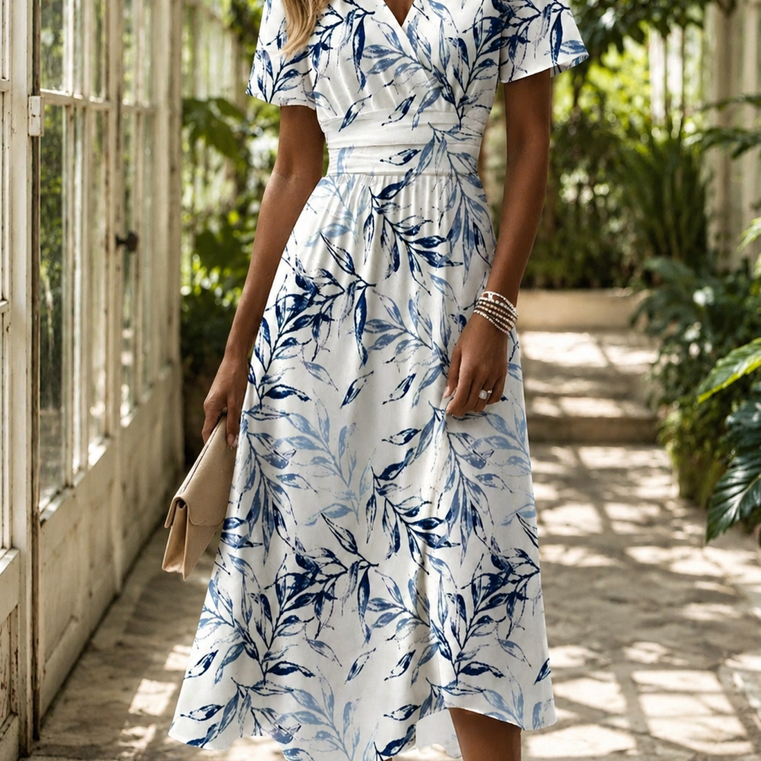 Renata-Kate High Low Dress - White