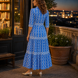 Alba Tiered Maxi Dress - Lead Alternate View
