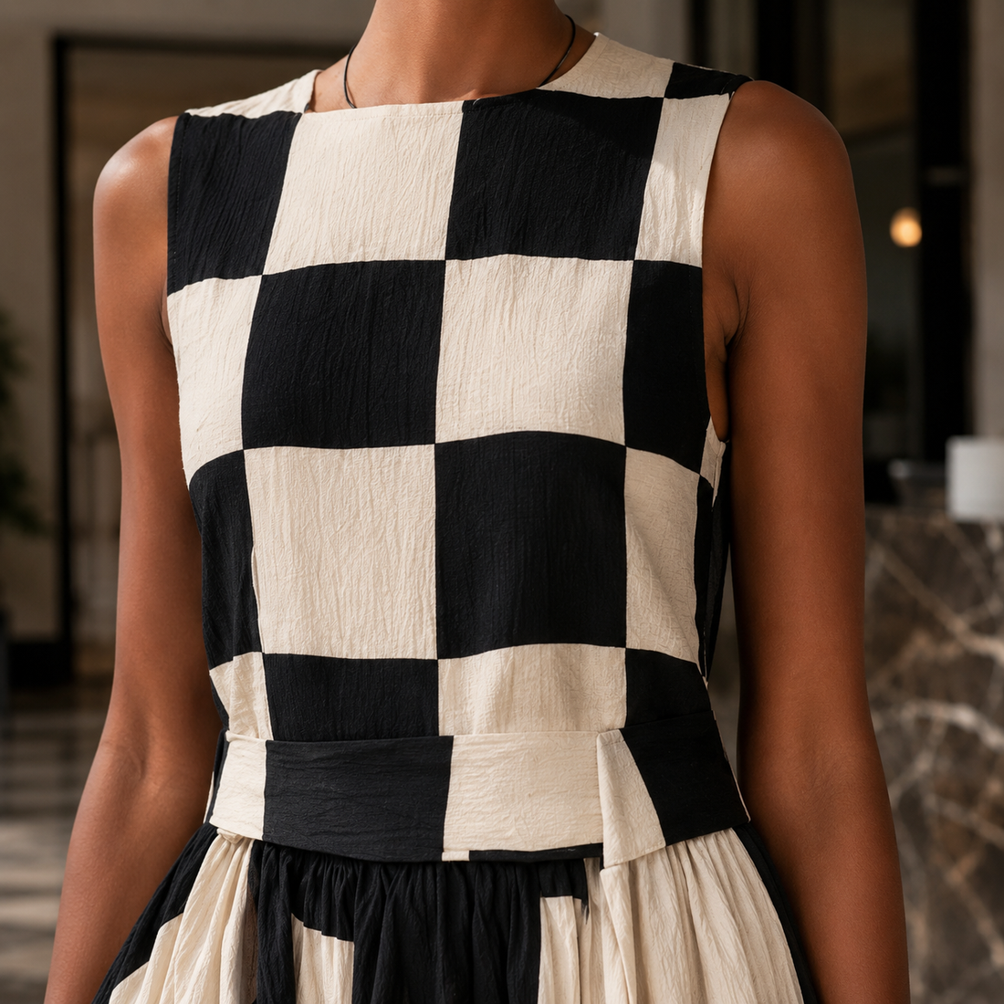 Annabel-Elise Patchwork Maxi Dress - Lead Product Detail