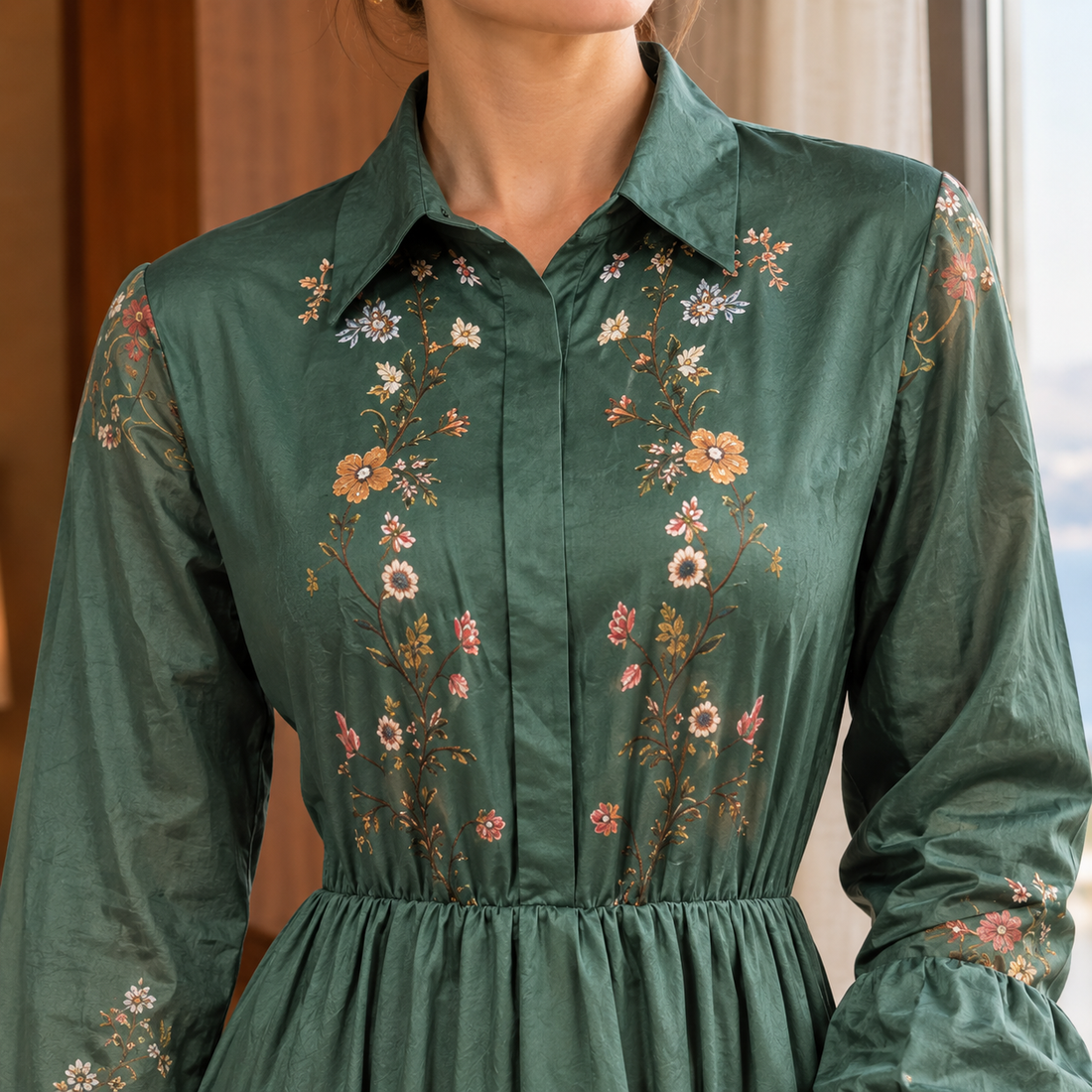 Bronwen-Eve Floral Shirt Dress - Lead Product Detail