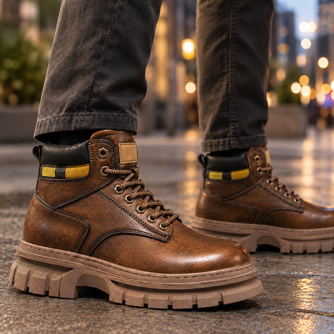 Rimini-Vico Lug Sole Boots - Lead Product Detail