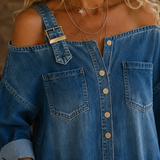Stella-Claire Off-Shoulder Jumpsuit - Lead Product Detail