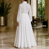Evangeline Button-Front Maxi Dress - Lead Alternate View