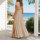 Alba-June Wrap Maxi Dress - Lead Alternate View