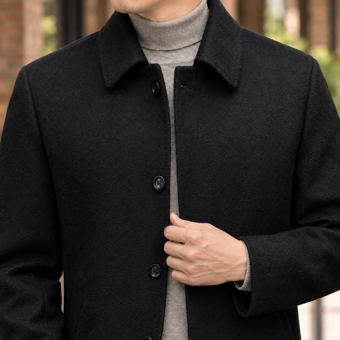 Aubin Wool Jacket - Lead Product Detail