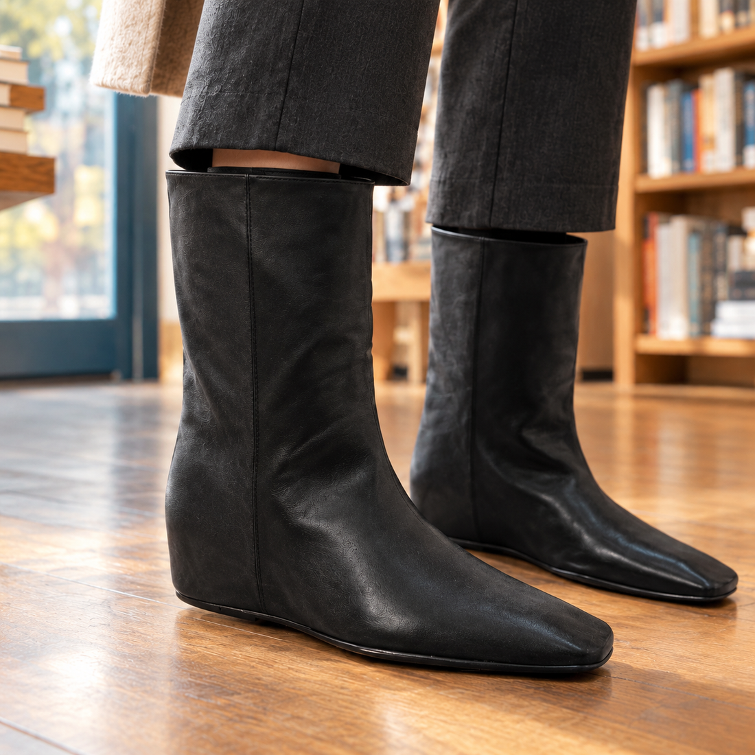 Amadori Square Toe Boots - Lead Product Detail