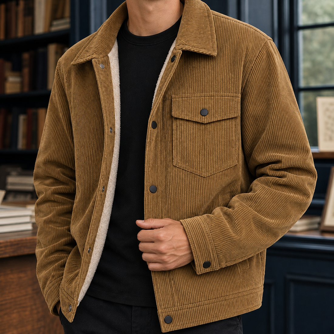 Mason Corduroy Jacket - Lead Product Detail