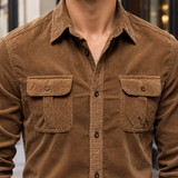Florian Corduroy Overshirt - Lead Product Detail